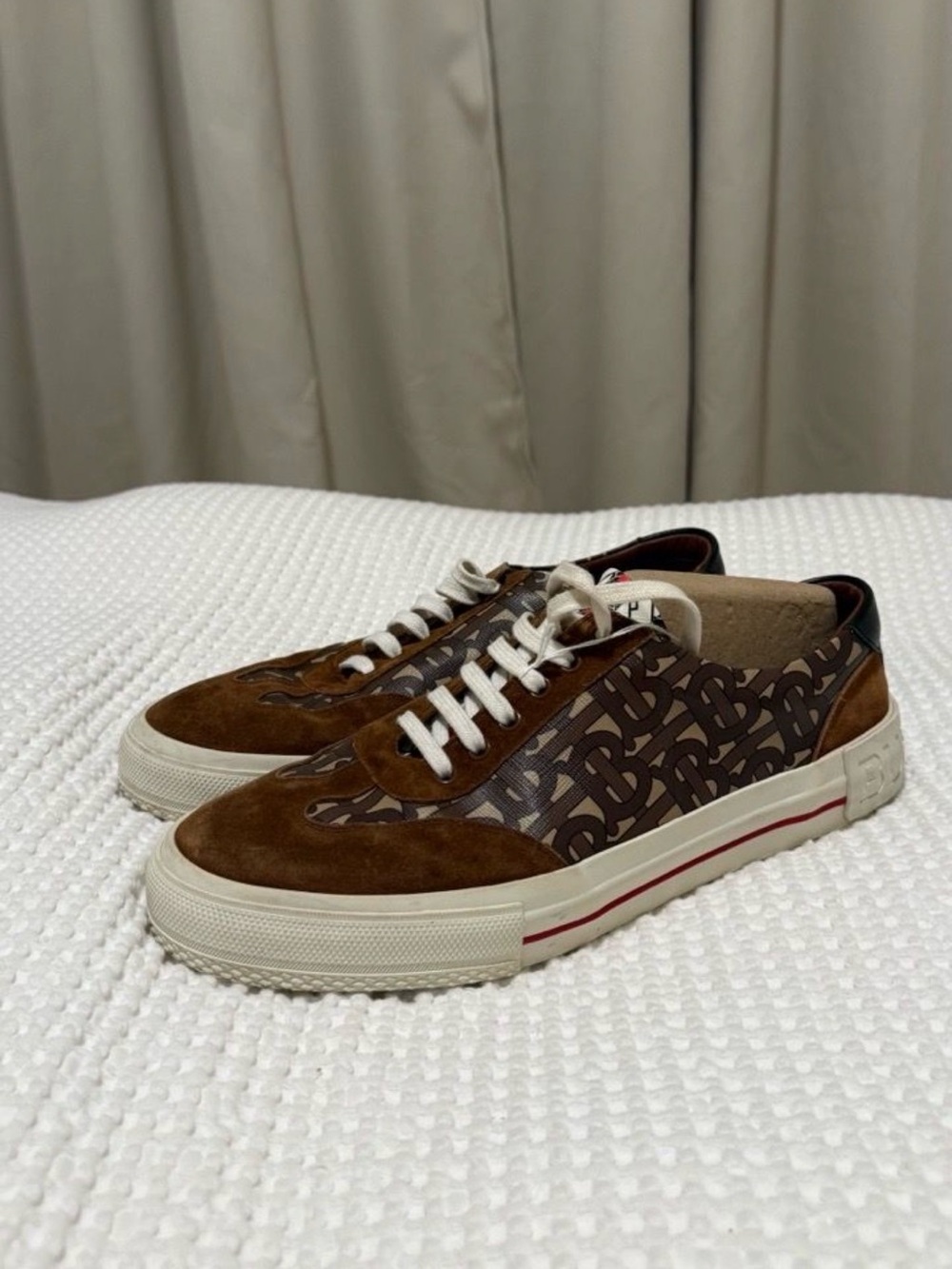 Burberry Brown Suede and Nelson Monogram